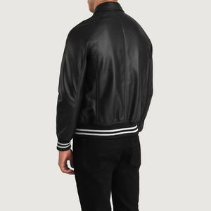 Blouson universitaire de baseball pour hommes, style streetwear, avec broderie et personnalisation des manches, prix de gros, collection hiver - Product Image 5