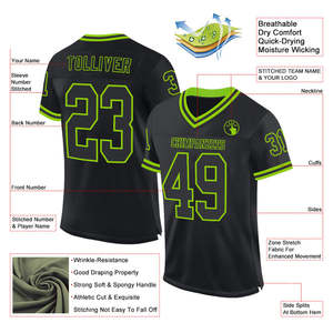 Maillot de football américain durable personnalisable pour les jeunes, uniforme d'entraînement respirant pour les matchs d'école et de club - Product Image 6