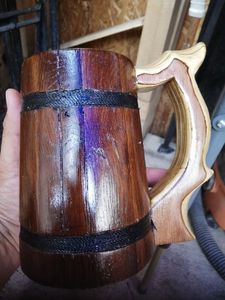 Taza de madera de diseño moderno de calidad superior hecha a mano de Falak World Export, tazas de cerámica para té, café, vino, cerveza - Product Image 4