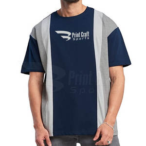 เสื้อยืดผ้าคอตตอน100% ขนาดใหญ่พิเศษของผู้ชายเสื้อแนวสตรีทที่ออกแบบโลโก้ได้ตามต้องการ - Product Image 4