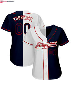 Maillots de baseball personnalisés à boutons complets avec logos sublimés ou brodés, couleurs personnalisées et numéros de joueur personnalisés - Product Image 2