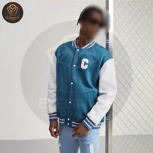 2025 lettre patché rayé garniture couleur bloc fait à la main sur mesure automne hiver automne hommes collège Baseball université vestes - Product Image 4