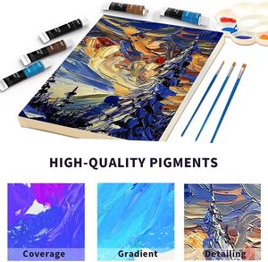 Suministros de pintura acrílica, pigmentos no tóxicos <span class=keywords><strong>para</strong></span> lienzo, tela de <span class=keywords><strong>madera</strong></span>, artesanías de cerámica, 24 <span class=keywords><strong>colores</strong></span> - Product Image 3