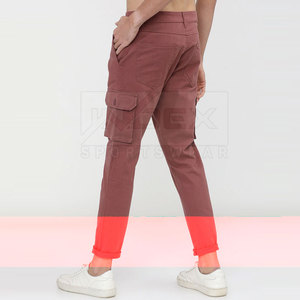 2024 nouveau Style hommes décontracté confortable Nylon Cargo pantalons de survêtement léger respirant uni teint empilé motif 100% coton - Product Image 2