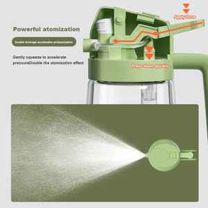 Transparent <b>Plastic</b> Reusable Eco-Friendly Oil <b>Spray</b> <b>Bottle</b> with Handle & Straw Leak Proof Kitchen Oil Pourer - Product Image 4