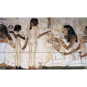 Azulejo de arte egipcio #93 30X18 Mural de mármol caído Backsplash Murales de pared - Product Image 1