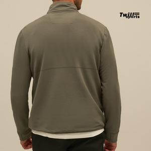 350GSMผู้ชายฤดูใบไม้ร่วงฤดูหนาวที่กําหนดเองว่างเปล่าครึ่งZip Up Pulloverเสื้อผู้ชายสบายๆขั้นพื้นฐานเสื้อเหงื่อ 2024 - Product Image 3