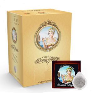 50 dosettes filtre en papier ESE 44 mm, mélange Caffè Borbone Donna Regina Forte - 0,11/dosette - Product Image 2