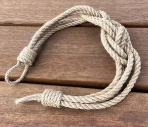 Attache de rideau en jute Carrick Knot, fait main, corde nautique, maintien de rideau, accent rustique côtier - Product Image 2