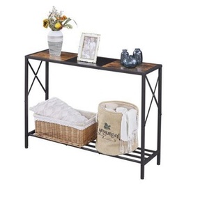 Tables de console en métal fabriquées à la main avec une finition antique élégante parfaite pour le stockage élégant et l'utilisation décorative - Product Image 6