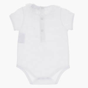 Conjunto de Mono para Niños, Mangas Cortas, Cuello Redondo, Cintura Elástica, Botones, Cierre Trasero, Color Personalizado, Poliéster - Product Image 4