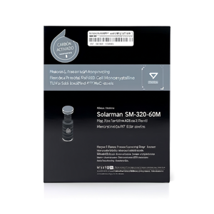 Panneau solaire monocristallin PERC sans cadre Solarman SM-320-60M à demi-cellules, certifié TUV, avec boîtier de jonction IP67 - Product Image 2