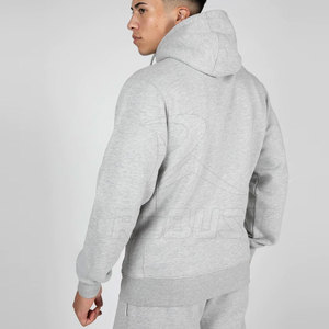 Pull à capuche en coton polyester personnalisé pour hommes Tissu polaire Séchage rapide Respirant Teint uni pour une utilisation en salle de sport d'hiver Service OEM - Product Image 3
