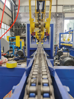 Taglio automatico idraulico legno a doppia lama verticale linea di produzione CNC sega a nastro segheria segheria macchina