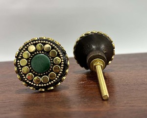 Vintage Epoxy Resin Wood Brass <b>Drawer</b> Knob Fresh Design Kitchen Pulls Knob For Modern Furniture Home and Office Decoration Use - Product Image 1