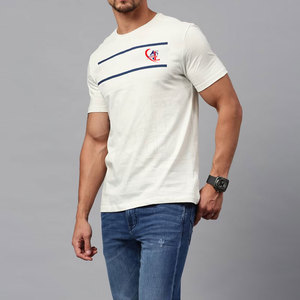 Camisetas de algodón 100% ligeras de secado rápido para hombre Diseño de cuello redondo a la moda para uso en exteriores Precio bajo - Product Image 4