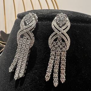 Ensemble de collier élégant en or 14 carats avec diamants naturels taille brillant certifiés IDGIL, collection de bijoux de luxe pour femmes - Product Image 5