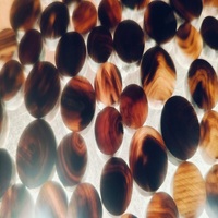 Boutons de jean ronds en corne, polis, motif naturel, style classique, écologiques, fabriqués à partir de matériau corneux