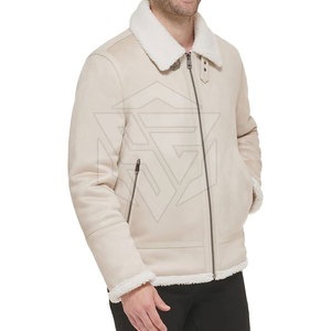 Chaqueta de Piel de Oveja de Alta Calidad Personalizada para Hombre, Chaqueta de Invierno con Forro de Piel de Oveja Genuina, Ecológica, Transpirable y Resistente al Viento - Product Image 6