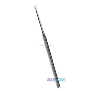 Curette d'oreille Buck #2 coudée émoussée 3.6mm O.D. Base d'instruments chirurgicaux en acier inoxydable de 5 7/8In (15cm) - Product Image 4