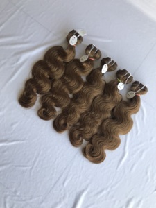 Ondas corporales de visón camboyano Virgen del templo indio de un solo donante de 20 pulgadas 100% calidad superior Trama humana cruda directa 12 proveedores 12 - Product Image 3