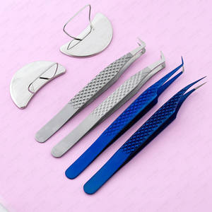 แหนบต่อขนตา90องศาที่กำหนดเองแหนบปลายด้ามไฟเบอร์รองเท้าบูท Maga แบบรัสเซียใส่สบายทำจากเหล็กญี่ปุ่น - Product Image 1