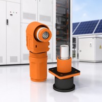 Connecteur de stockage d'énergie 120A 1000V mâle-femelle IP67 à verrouillage rapide, étanche, résistant aux flammes UL94-V0, prise pour batterie de véhicule électrique -40°C