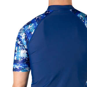 Rashguard à manches courtes pour hommes en polyester MMA Jiu Jitsu Entraînement Rashguard Couleur personnalisée - Product Image 6