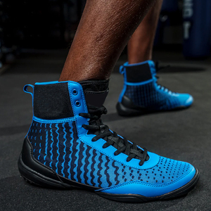 รองเท้ามวยและมวยปล้ำรุ่น Professional 2025 ดีไซน์ล่าสุด พร้อมโลโก้สั่งทำ มีสินค้าในสต็อก - Product Image 6