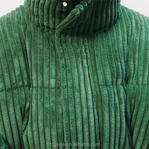 OEM Custom Logo Winter Loose Bubble Down Puffer <b>Corduroy</b> Padded <b>Jacket</b> for <b>Men's</b> - Product Image 6