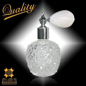 <b>Vintage</b> Style Empty <b>Perfume</b> Glass <b>Bottle</b> 50mL/100mL Capacity with Elegant Bulb Atomizer Screw Cap for Fragrance Presentation - Product Image 6