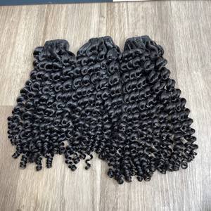 Wholesale 100% Vietnamese raw hair vendor steam <b>curly</b> human hair extensions raw hair <b>bundles</b> double drawn - Product Image 4