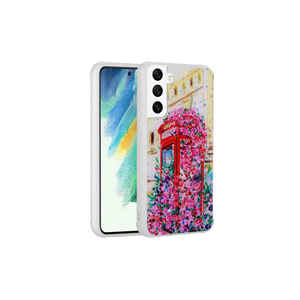 Étui de téléphone de luxe ATA Popy Series à motifs brillants pour Samsung Galaxy S21 FE, coque en silicone antichoc pour appareil photo A55 A32 5G - Product Image 1