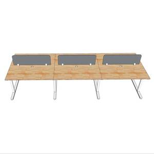 TIO HBTO011 Modern Minimalist 6-Seater Cluster <b>Office</b> <b>Desk</b> <b>Foldable</b> Automatic for Bedroom Hospital Use Made Steel Melamine Wood - Product Image 4