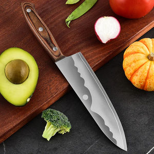 Couteau de cuisine Chef en acier allié 10Cr15CoMoV, ensemble de couteaux à trancher en acier inoxydable durable et tranchant pour le camping, avec fonction jetable - Product Image 2