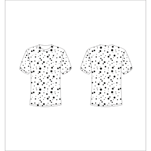 Camiseta de Manga Corta para Hombre con Estampado de Puntos, Cuello Redondo, Corte Regular, Tejido de Punto, 100% Trackstar OEM, Marca Privada TSI-G05-P0753 - Product Image 1
