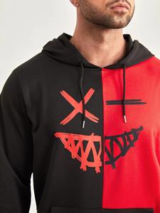 Sudaderas con Capucha de Bloques de Color para Hombre, Invierno, al por Mayor, con Logotipo Personalizado, Teñido Liso, Impermeables, Colores y Tallas Personalizadas - Product Image 3