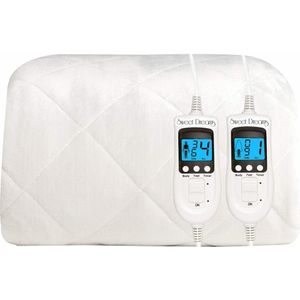 Manta eléctrica de calidad superior Sweet Dreams, cable de calefacción portátil con controles duales para todos los tamaños, para dormitorio, sala de estar y baño - Product Image 4