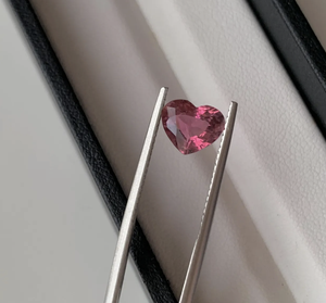 Turmalina de rubelita natural, suelta facetada piedra preciosa, corte de corazón, Color rojo para la fabricación de joyas, certificado IGI para collar de anillos - Product Image 5