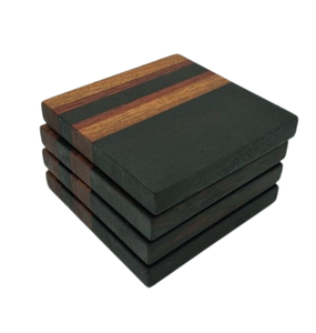 Palette en bois d'acacia, planches de service en bois d'acacia pour boissons chaudes et froides, forme carrée, sous-verres pour boissons - Product Image 5