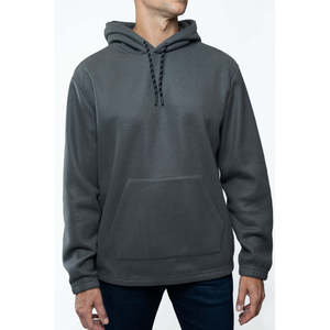 Sudadera con Capucha de Forro Polar para Hombre Lazer, Estilo Urbano, Color Gris, 100% Poliéster, Talla XL, Lavado Enzimático, Bordado 3D, Etiqueta Personalizada - Product Image 1