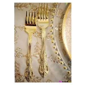 Metal <b>Flatware</b> Fork Set Stainless Steel Cutlery Set Metal Spoon Fork Kitchenware Silverware Set Hotel and Restaurant Supplies - Product Image 1