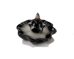 Quemador de Incienso de Cerámica con Diseño de Cascada de Humo, Uso Religioso, Aroma Oceánico - Product Image 2