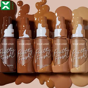 Benutzer definierte Full Coverage Matte Makeup Foundation Wasserdichte HD Private Label Foundation für schwarze Frauen