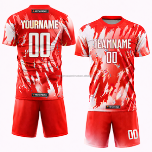 Conjunto de Uniforme de Fútbol Profesional, Transpirable, que Absorbe la Humedad, Color Personalizado, Fabricante OEM ODM, Pantalones Cortos Unisex de Secado Rápido - Product Image 1