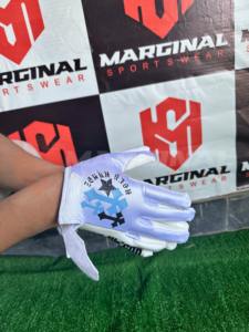 Nouveaux gants de football américain respirants, légers, antidérapants, avec adhérence collante sur la paume, doigts entiers, sangle de poignet réglable, personnalisables pour le sport - Product Image 4