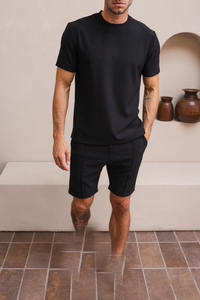 T-shirt pour homme 100% coton tricoté, coupe ajustée, manches courtes, respirant, fabricant sur mesure, marque privée, fournisseur OEM, usine d'exportation - Product Image 3