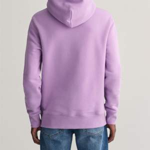 เสื้อฮู้ดดี้ผู้ชายสีม่วงไลแลค ทรงยาว ผ้าฟลีซนุ่ม กระเป๋าจิงโจ้ปรับได้ สวมใส่สบาย ทนทาน เหมาะสำหรับใส่ในชีวิตประจำวัน สไตล์ลำลอง สตรีทแวร์ - Product Image 2