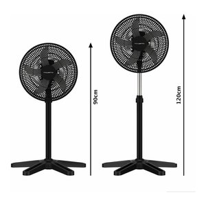 เทอร์โบเอสเซนเชียล 45W พัดลมตั้งพื้นสีดำขนาด 40 ซม. พร้อมใบพัด 5 ใบ ดีไซน์แบบทาวเวอร์และแบบตั้งพื้น รุ่น VU3110F0 - Product Image 5