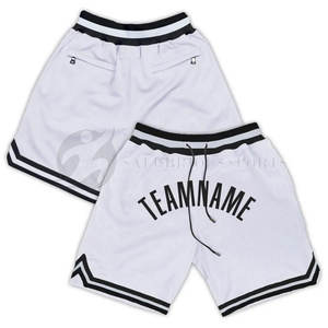 Short de basket-ball d'été respirant en polyester 100% avec sport imprimé avec affichage personnalisé du logo du nom de l'équipe - Product Image 2